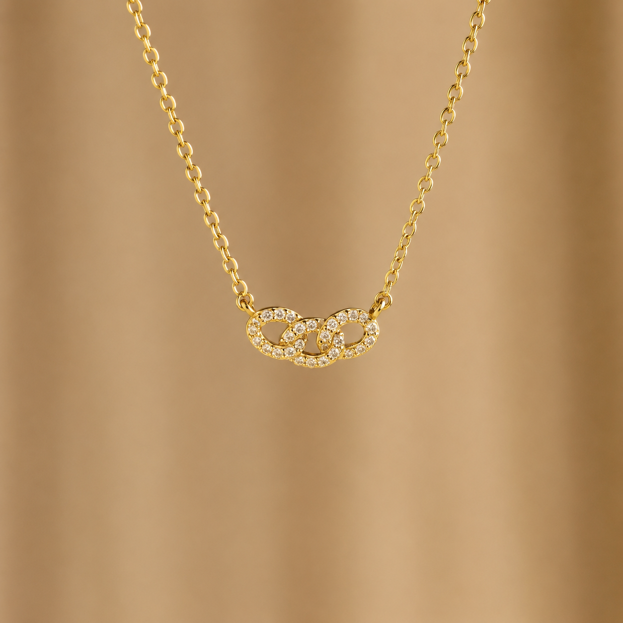 Pave Link Necklace