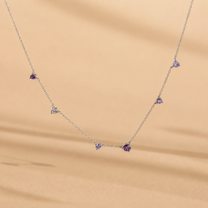 Amethyst Station Necklace