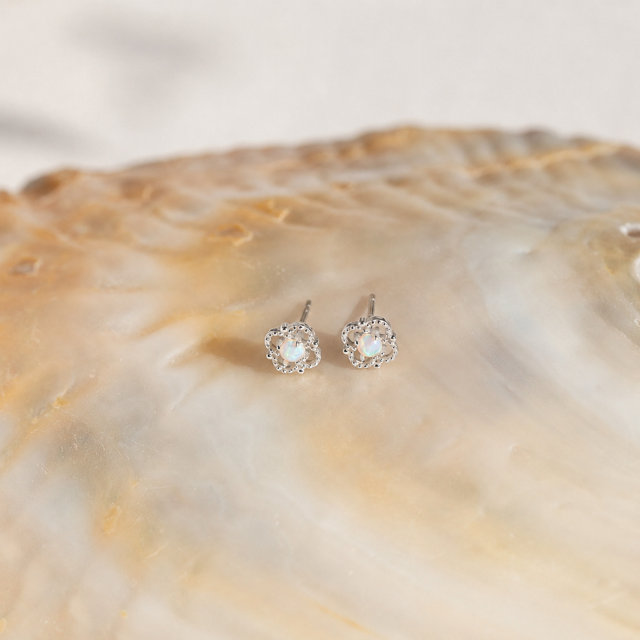 Alora Opal Stud Earrings