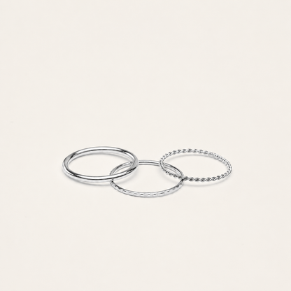 The Thin Stacking Rings Set