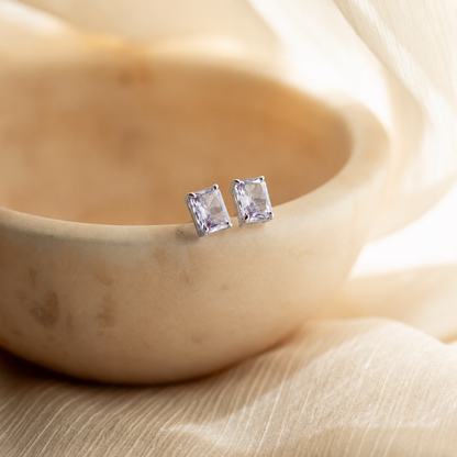 Emerald Birthstone Studs