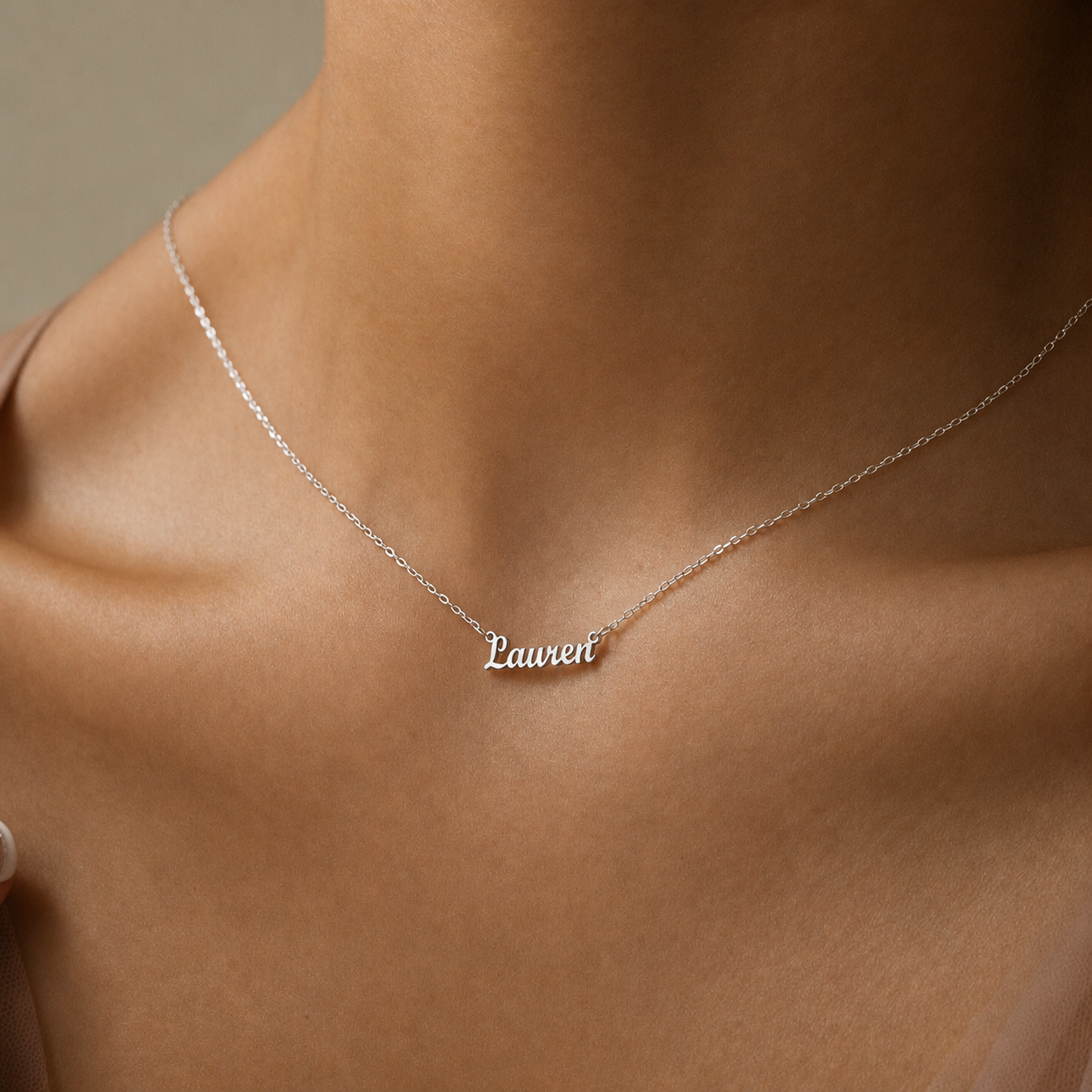 Tiny London Name Necklace