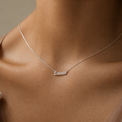 Tiny London Name Necklace