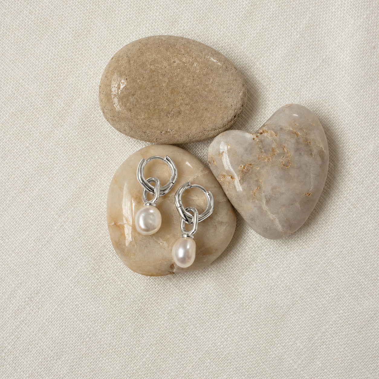 Hazel Pearl Hoops