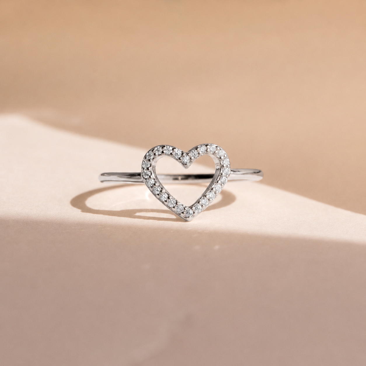 Eternal Love: Aphrodite Pave Heart Ring