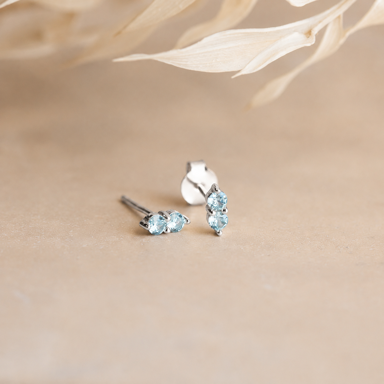 Duo Birthstone Studs