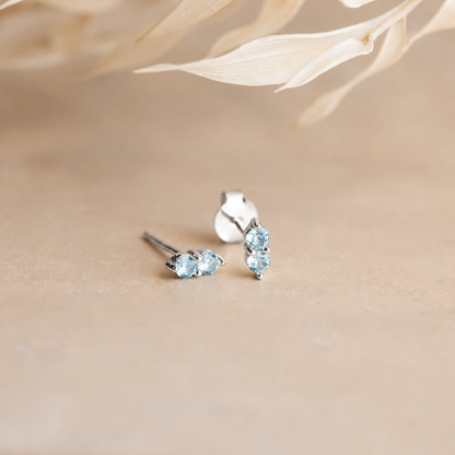 Duo Birthstone Studs