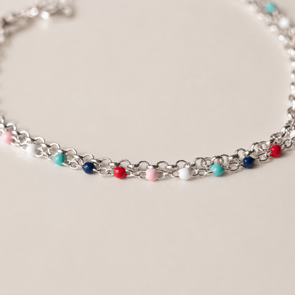 Rainbow Beaded Bracelet