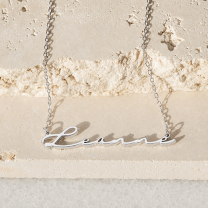 Off-Center Name Necklace