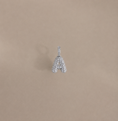 Bubble Script Pave Charm