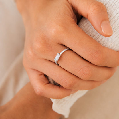 Kiera Opal Baguette Ring