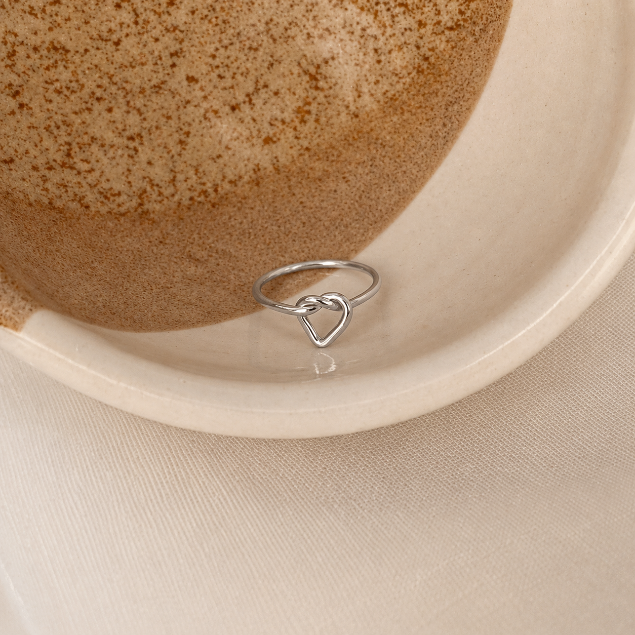 Love Heart Knot Ring