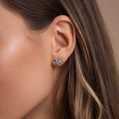Aquamarine Marquise Studs