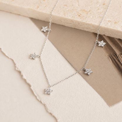 Nanala Diamond Flower Necklace