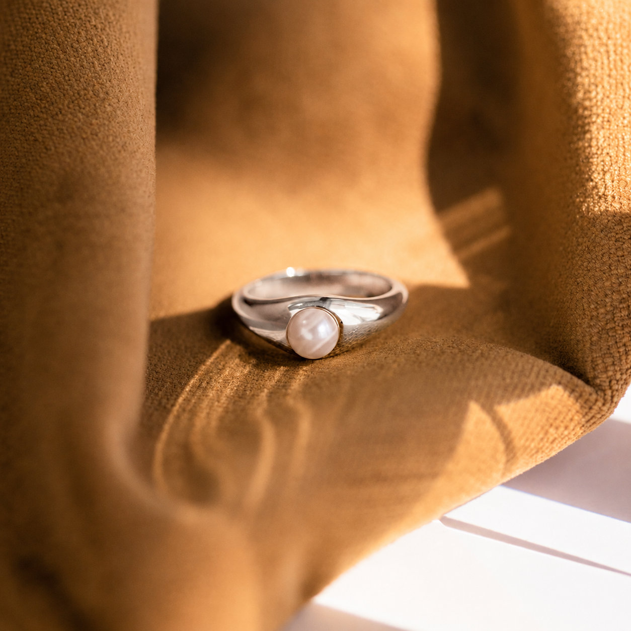 The Penelope Pearl Signet Ring