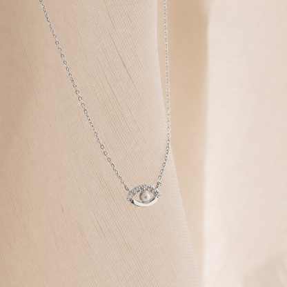 Guardian's Blessing: Evil Eye Diamond Necklace