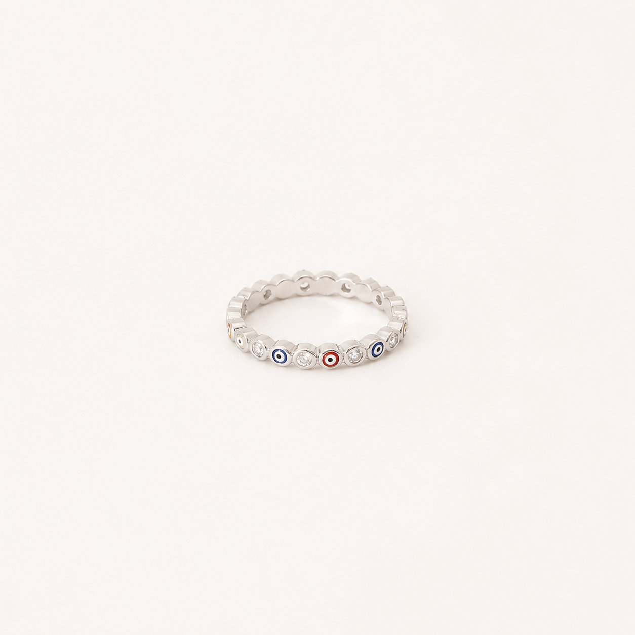 Guardian of Omens: The Rainbow Evil Eye Ring