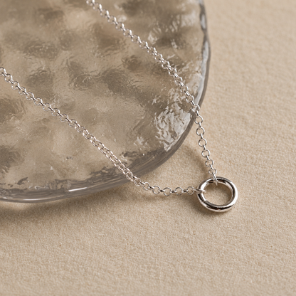Versatile Minimalist Circle Necklace
