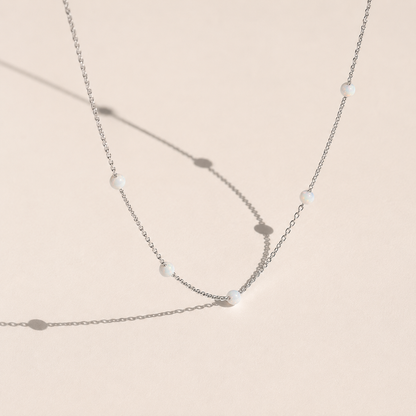 Opal Station Necklace