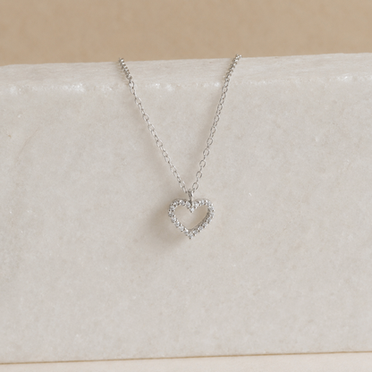 Forever Pave Heart Necklace