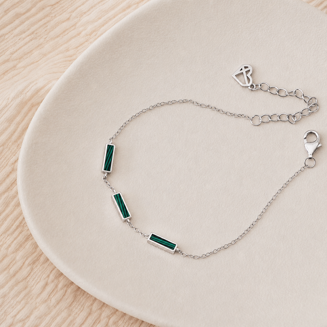 Malachite Bar Bracelet