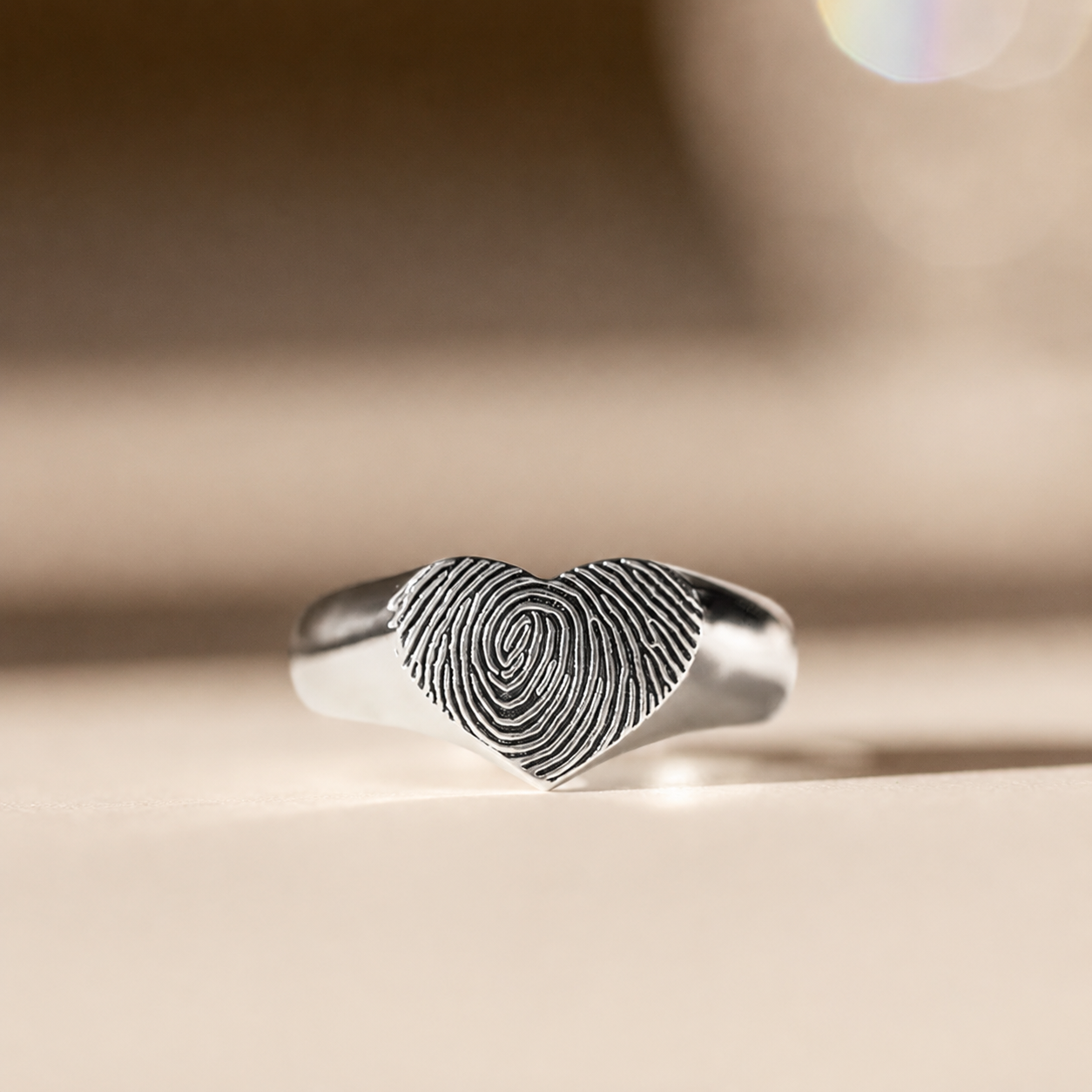 Personalized Heart Signet Ring