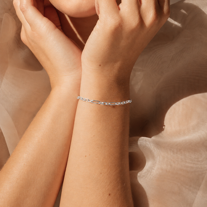 Roxy Paperclip Chain Bracelet