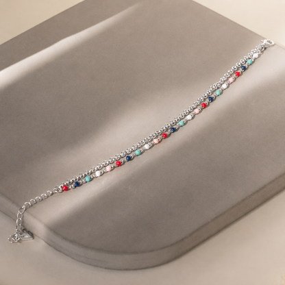 Rainbow Beaded Bracelet