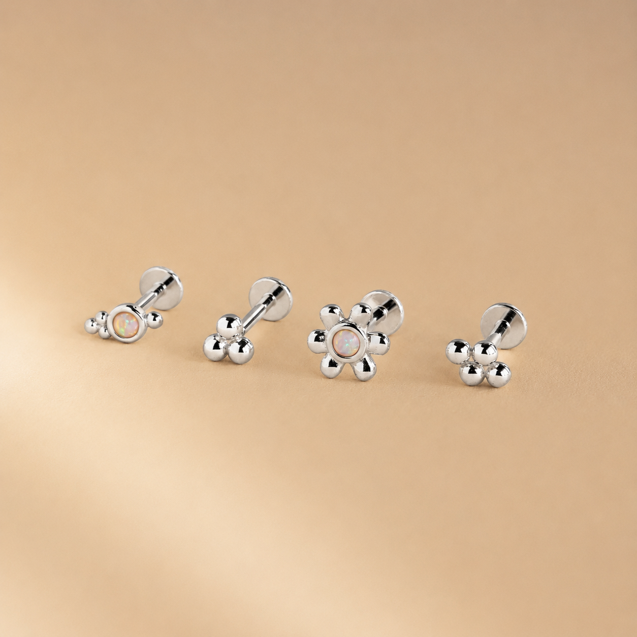 Luminous Opal Starburst Studs