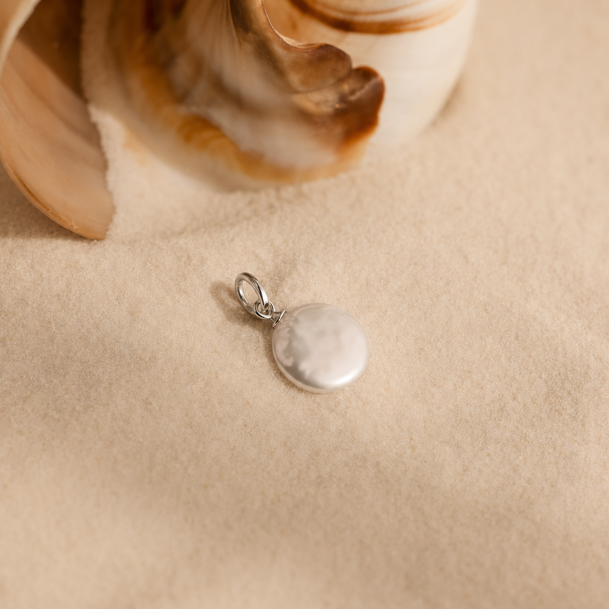 Round Pearl Charm