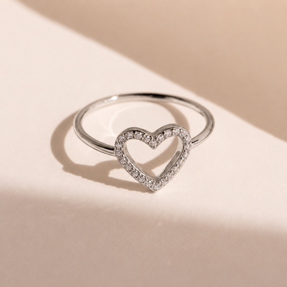 Eternal Love: Aphrodite Pave Heart Ring