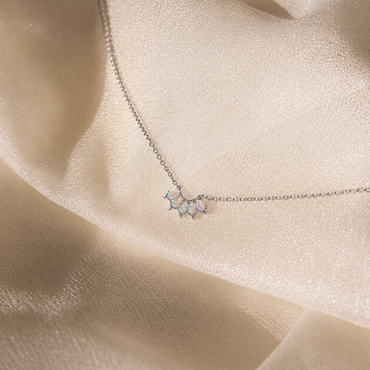Personalized Marquise Birthstone Necklace