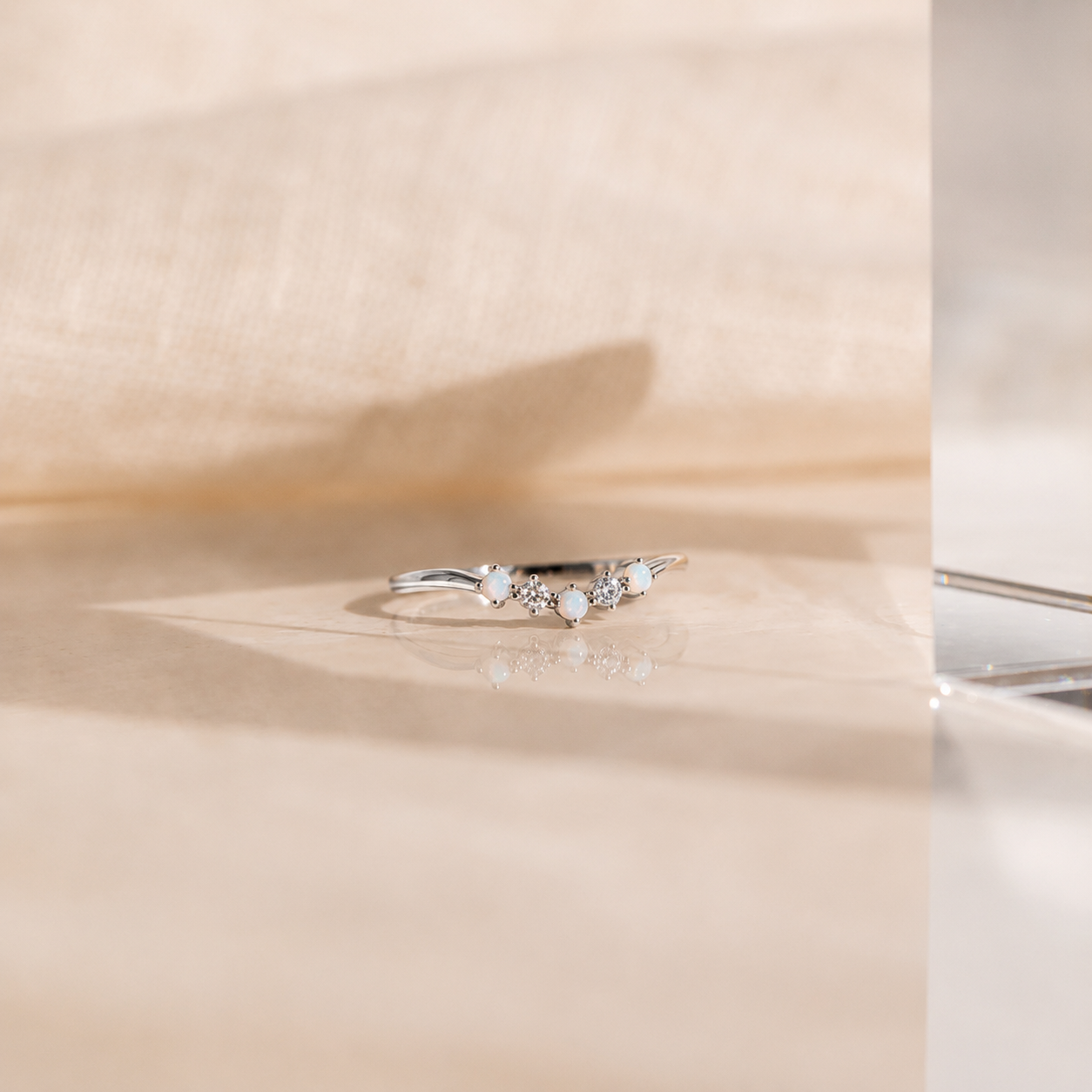 Layla Opal and Diamond Ring