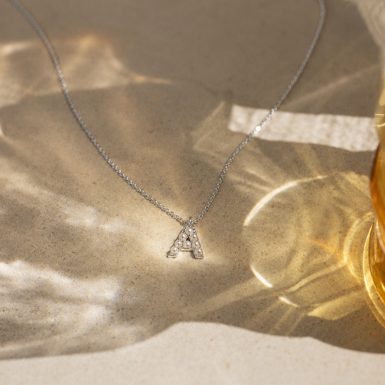 Pearl Letter Necklace
