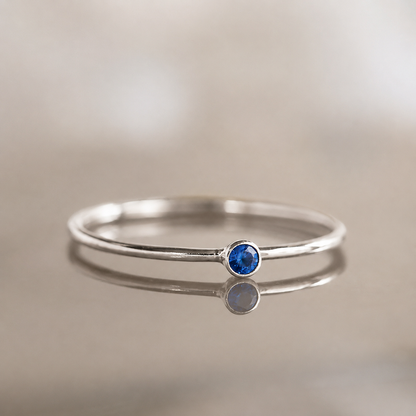 The Tiny Birthstone Ring