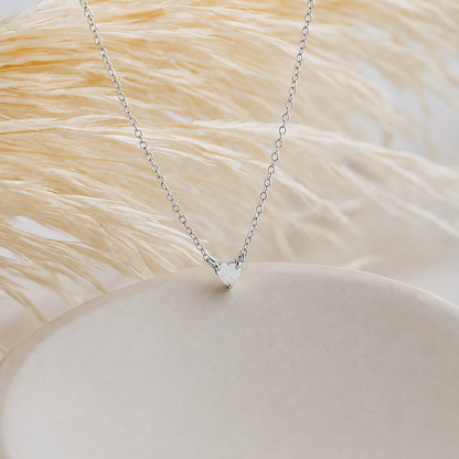 Madeline Opal Heart Necklace