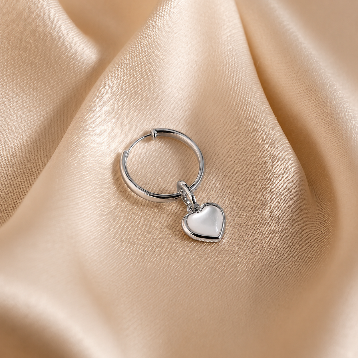 Mother of Pearl Heart Charm