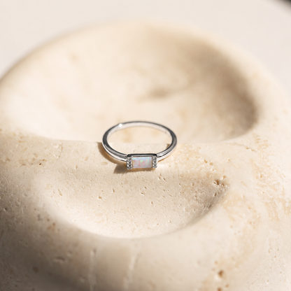 Kiera Opal Baguette Ring