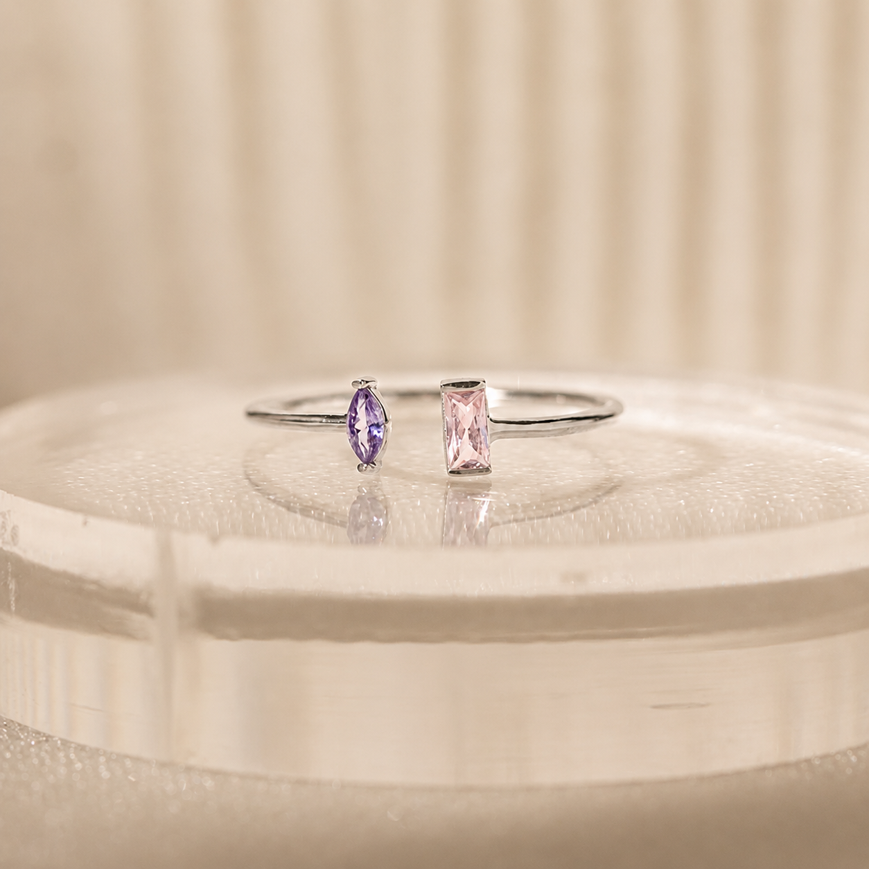 Duo Marquise Baguette Ring