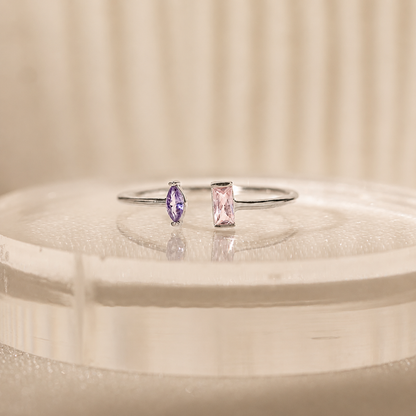 Duo Marquise Baguette Ring