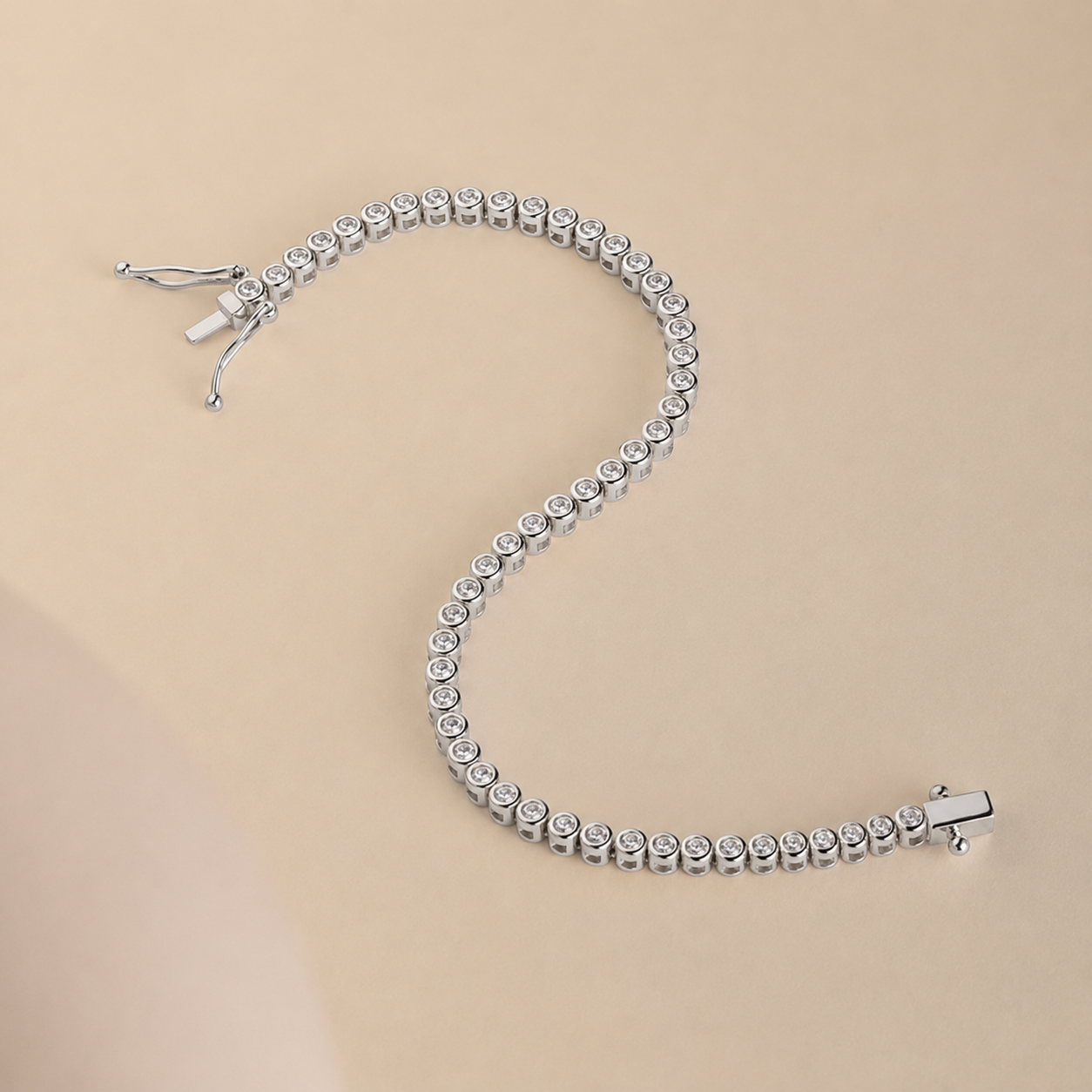 Diamond Bezel Tennis Bracelet