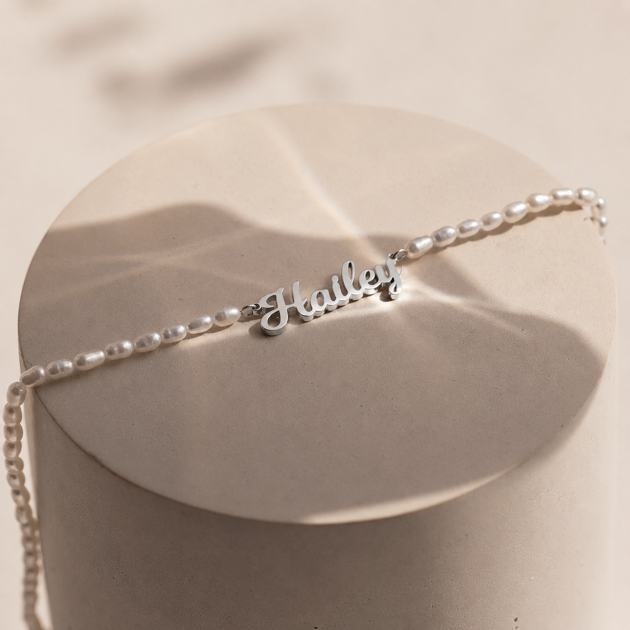 Mellow Pearl Name Necklace