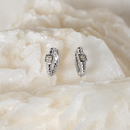 White gold with Willow Huggies