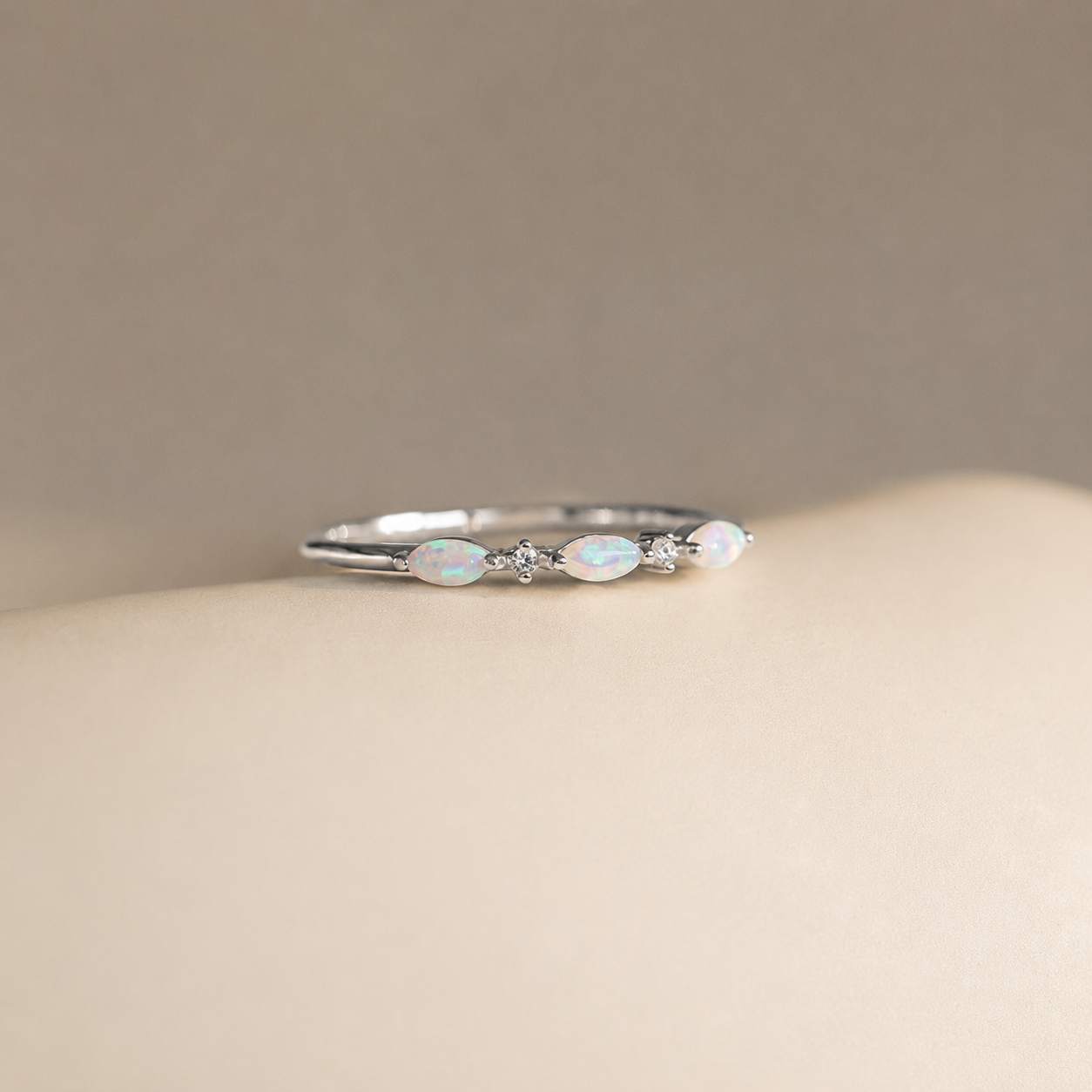 Alessia Trio Opal Ring