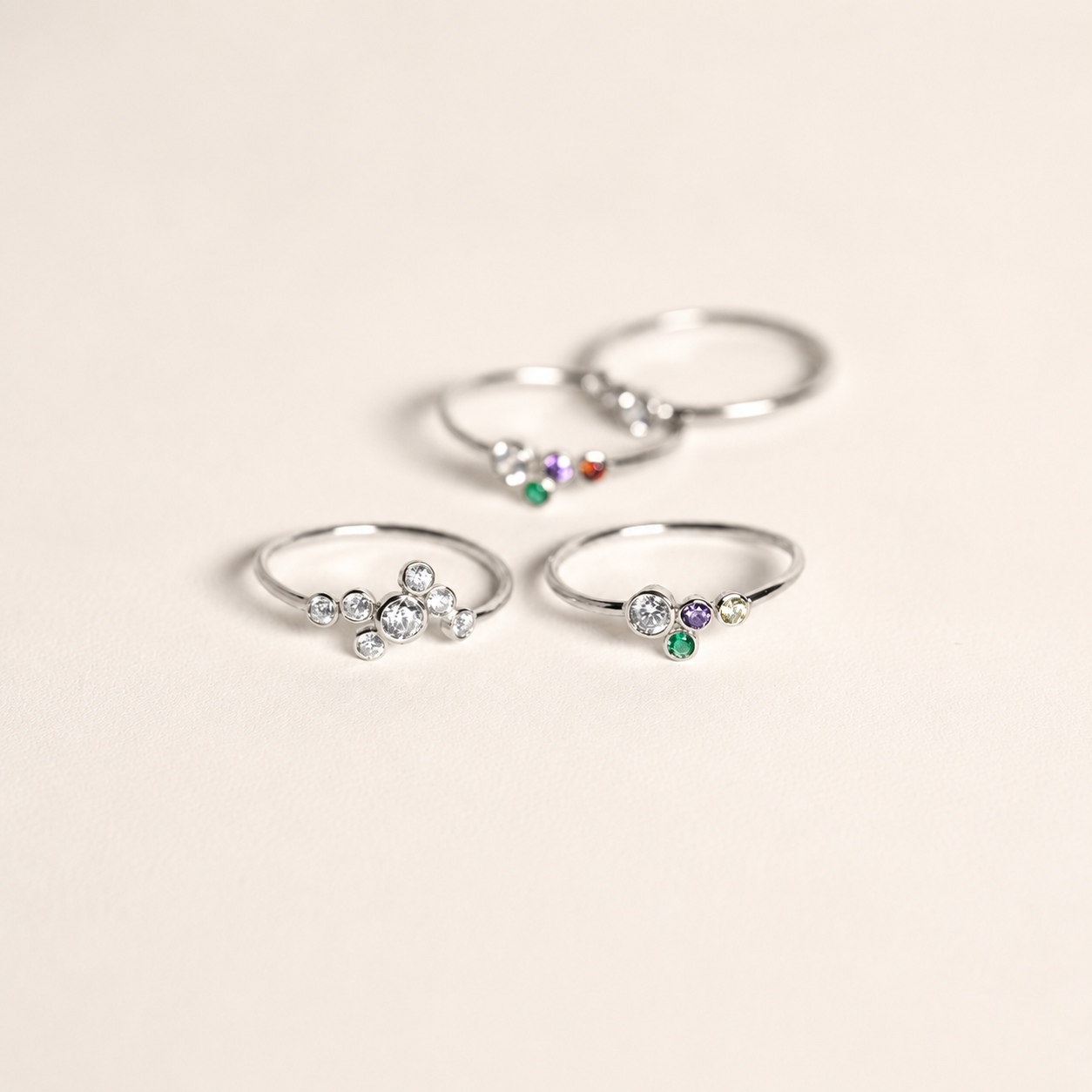 Cluster Birthstone Ring