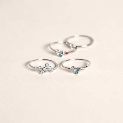 Cluster Birthstone Ring