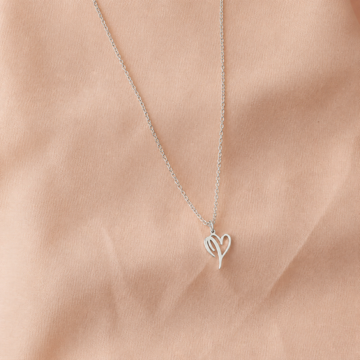 Initial Heart Necklace