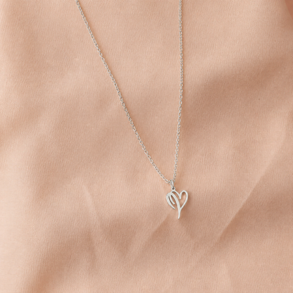 Initial Heart Necklace