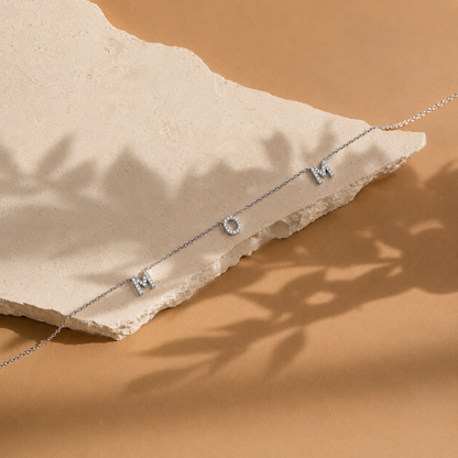 Pave Mom Necklace