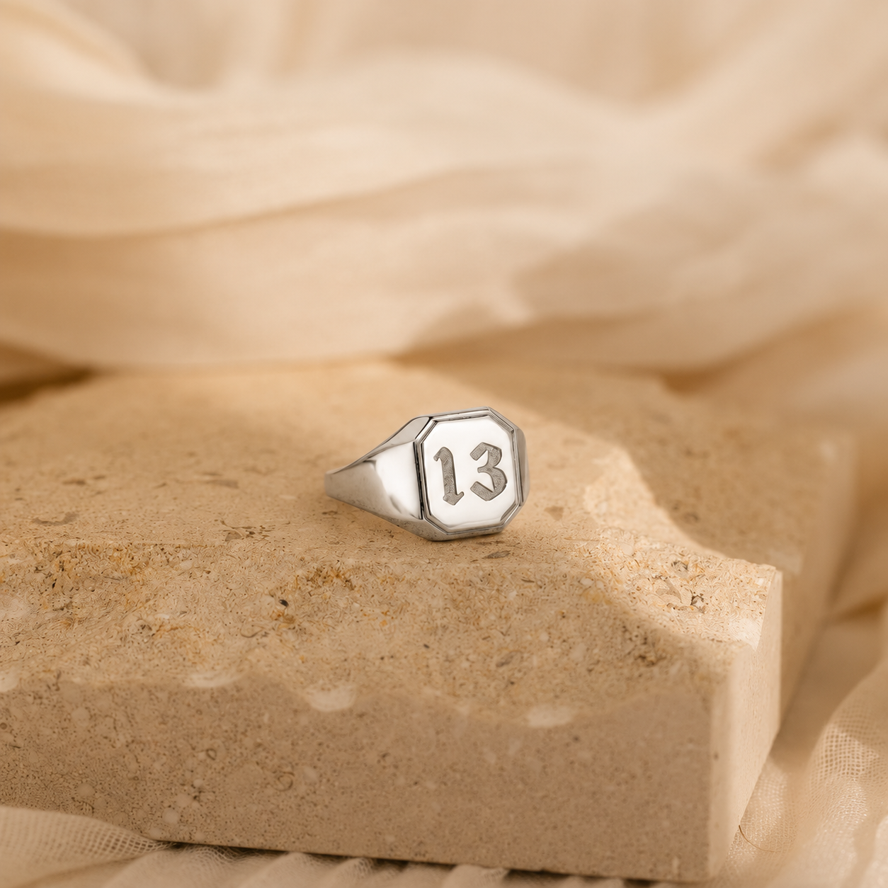 Lucky Number Signet Ring